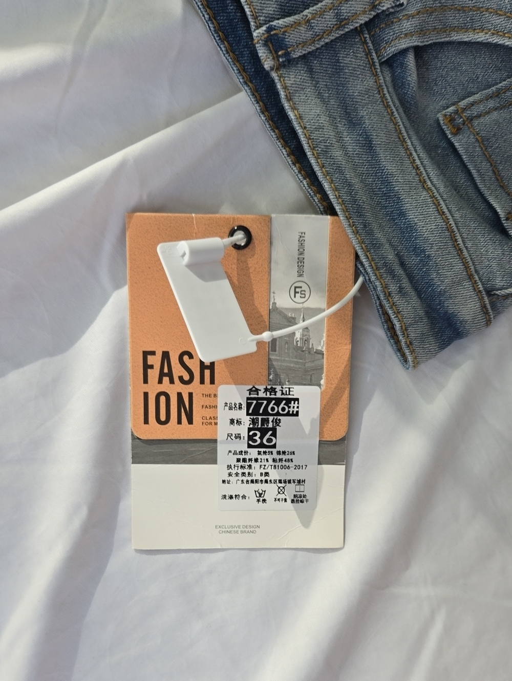 Men's Distressed Jeans Fashionable Front/Back Pocket Design Two Tone At Back - Picture 4 of 14